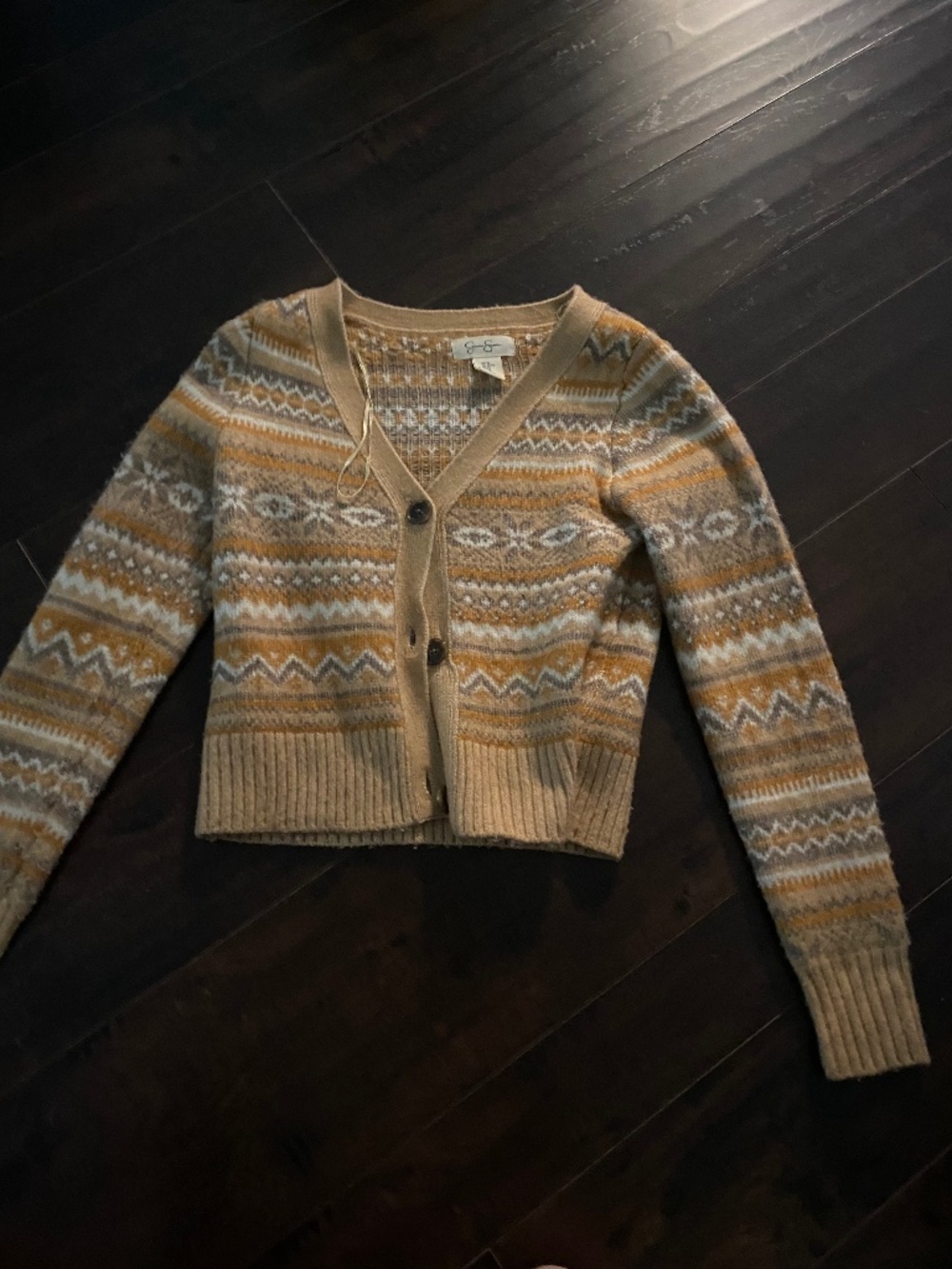 Tan cardigan